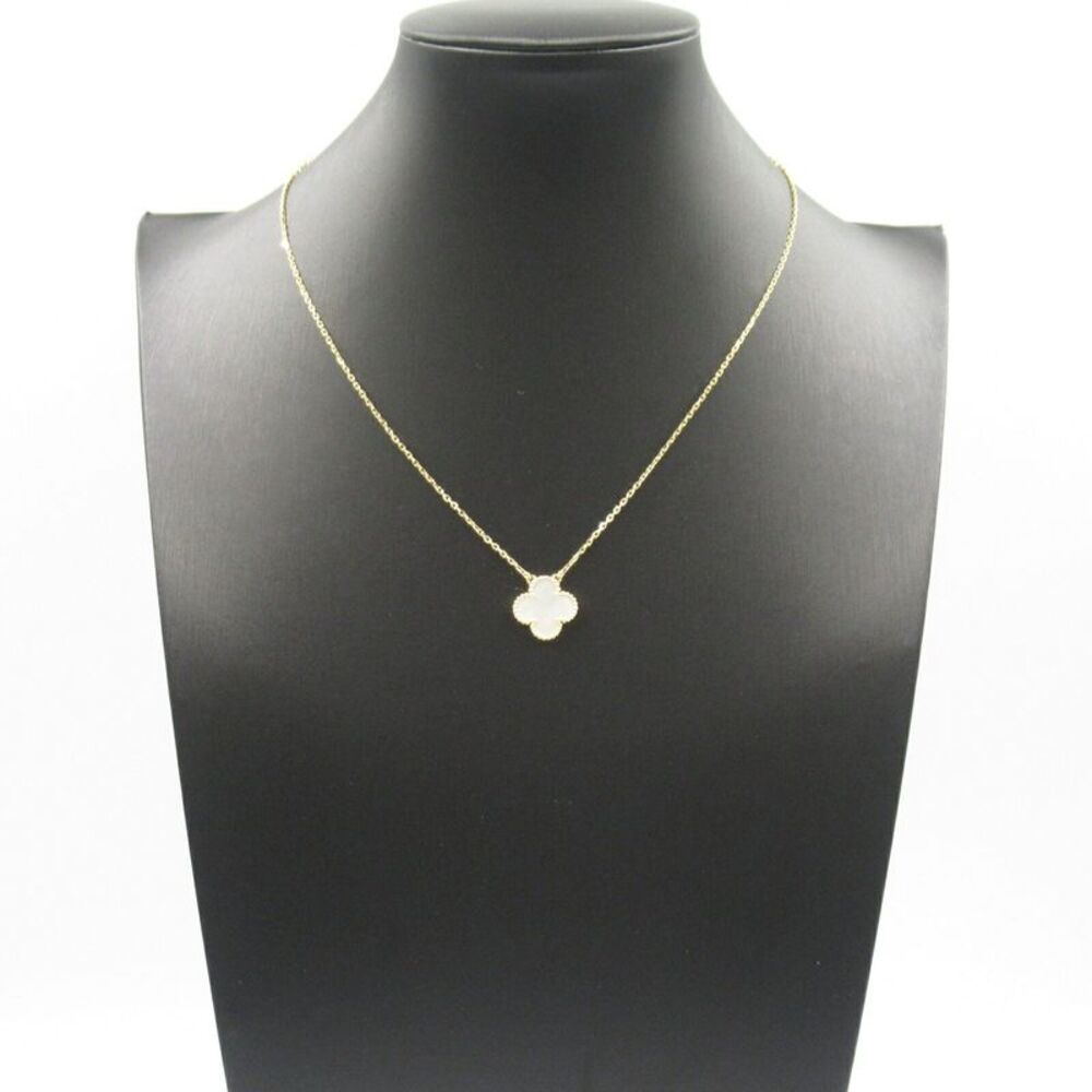 Van Cleef & Arpels Vintage Alhambra Mother of Pearl Au750 Necklace - Picture 6 of 6